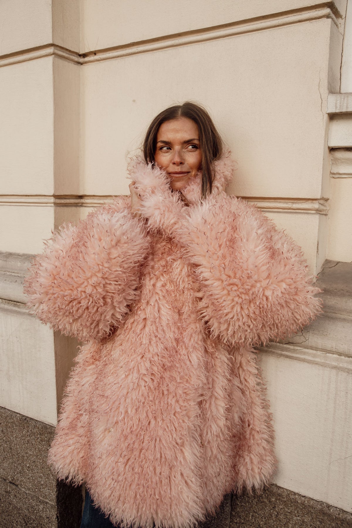 Ganni Long Pile Alternative Fur Midi-kappa - Mary'S Rose