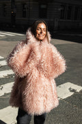 Ganni Long Pile Alternative Fur Midi-kappa - Mary'S Rose