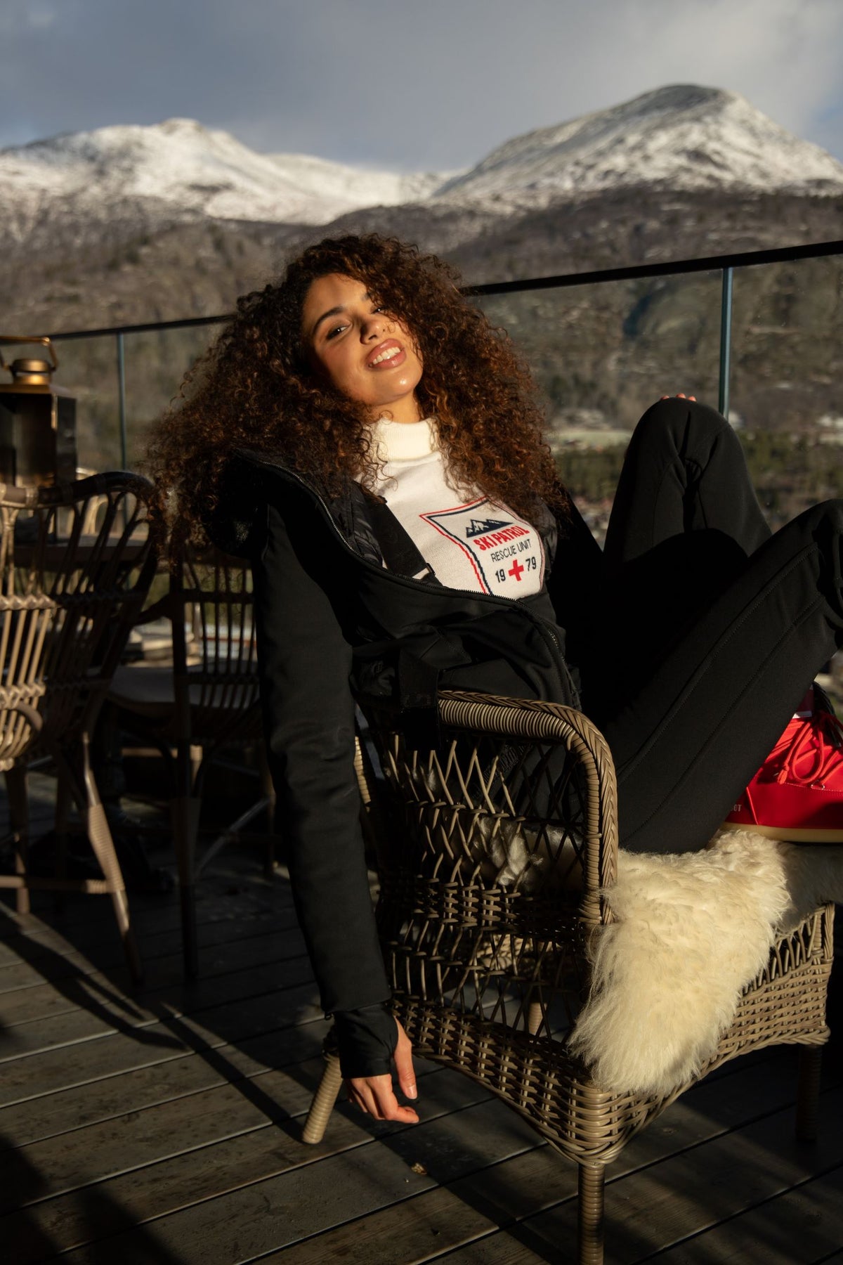 Afterski Sweater Dam - Offwhite