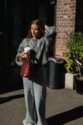 Diamante Bow Jeans - Ljusblå