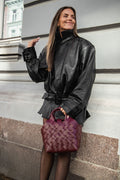 Biker Leather Jacket - Svart