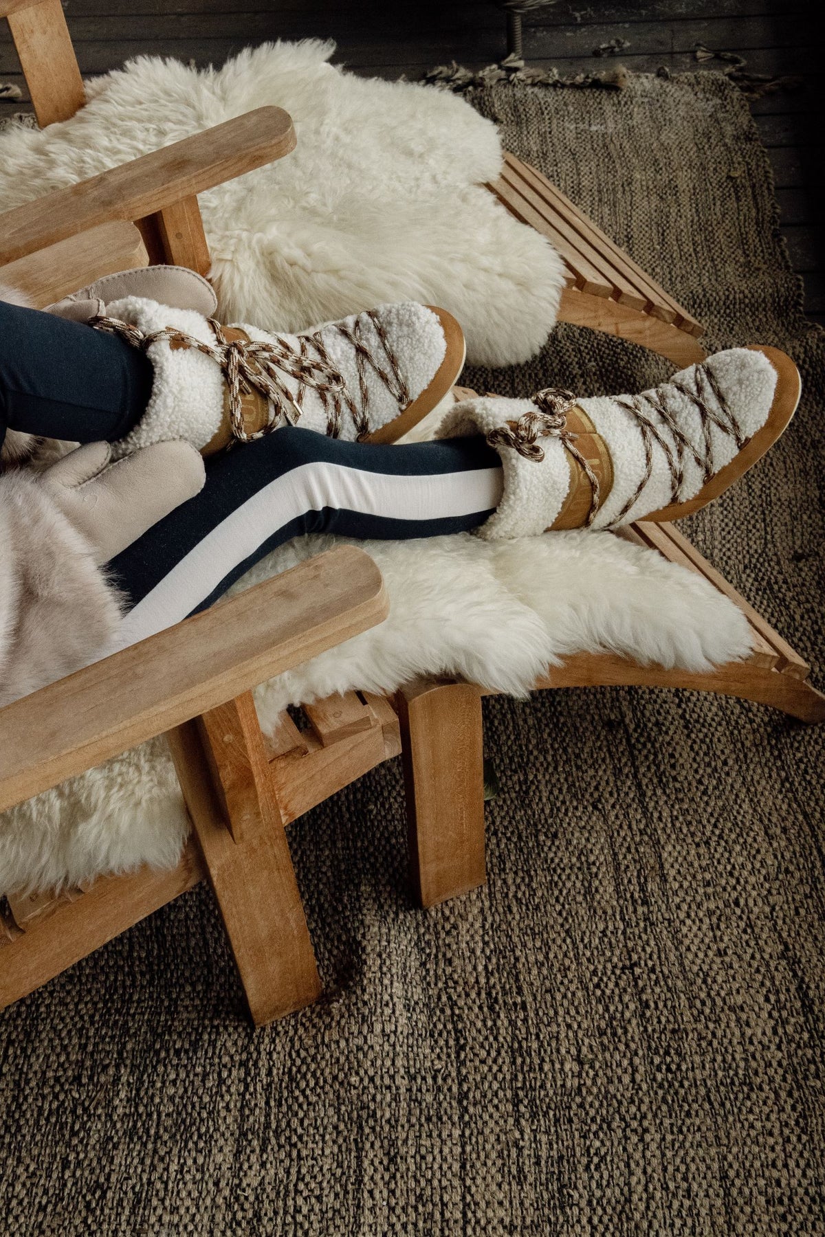 Icon Shearling - Whisky/Off White