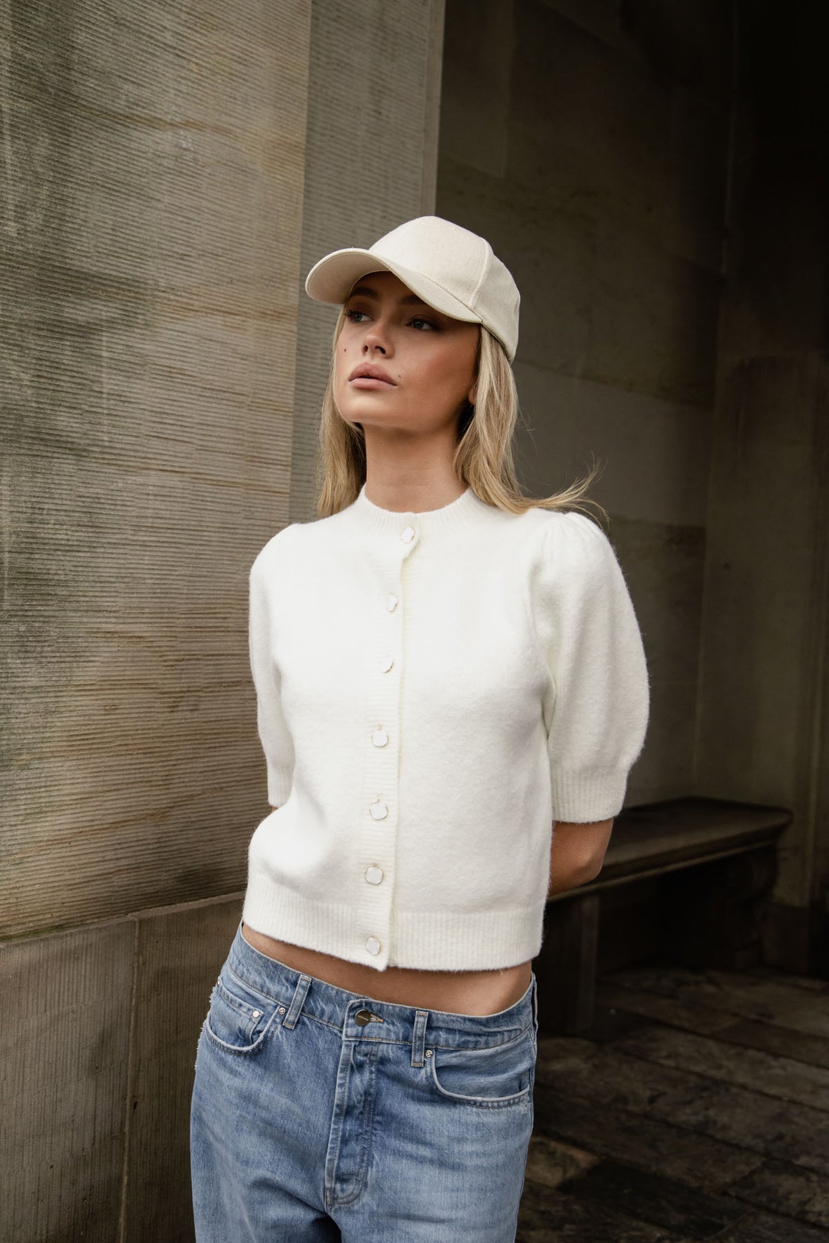 Ania Knit Blouse - Off White