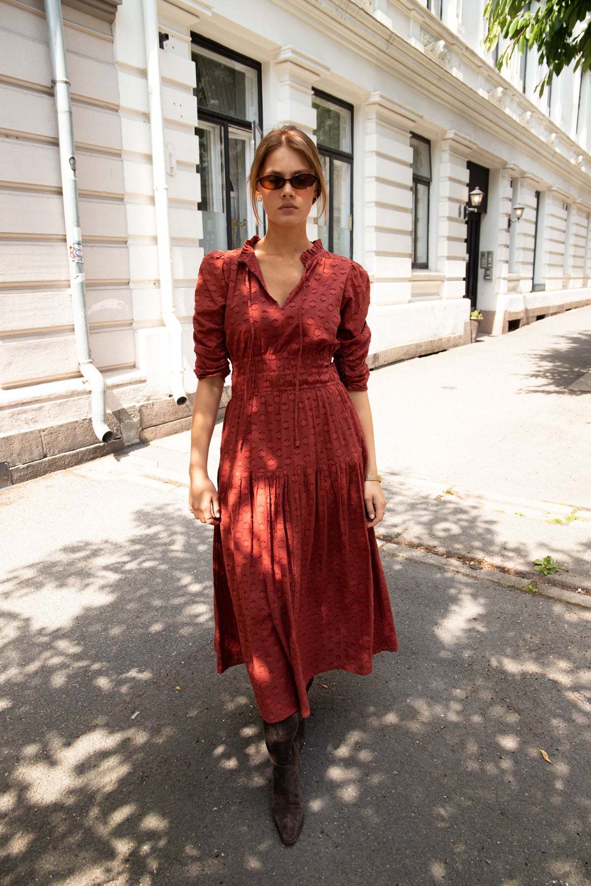 Madison Dress - Cinnamon
