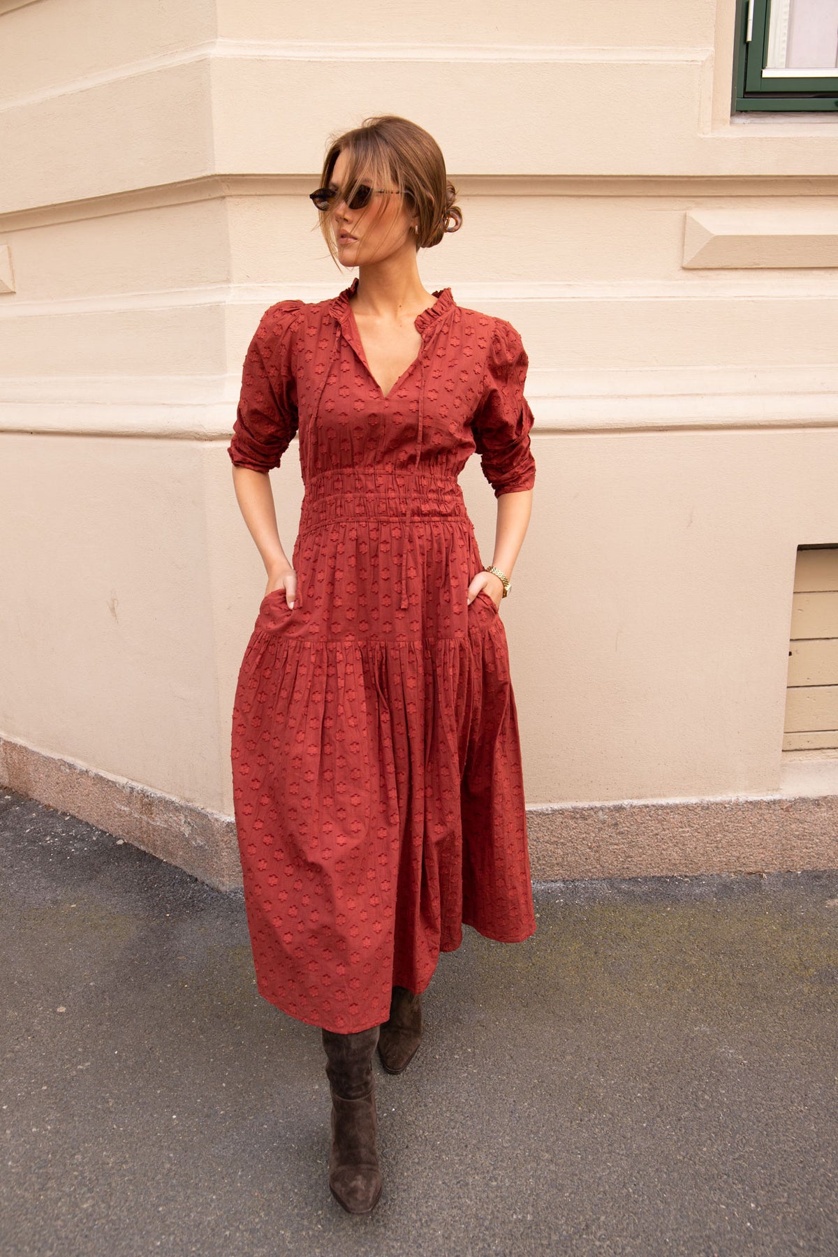 Madison Dress - Cinnamon