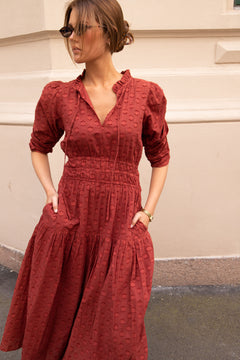 Madison Dress - Cinnamon