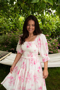 Dagna Voile Dress - Rosa