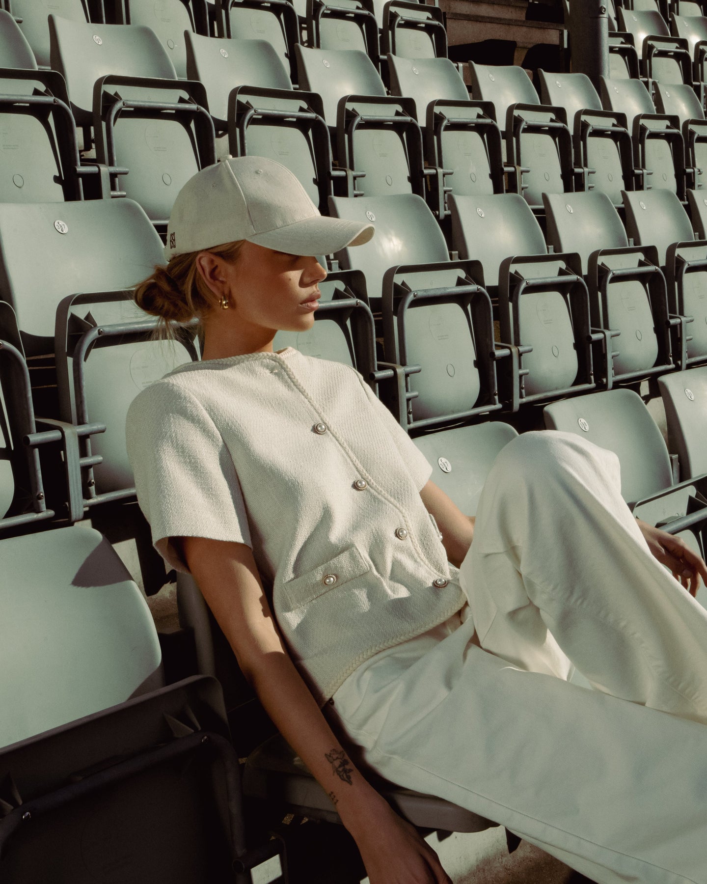 Amelia Short Sleeve Jacket - Off White