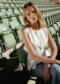 Therese Knit Waistcoat - Off White