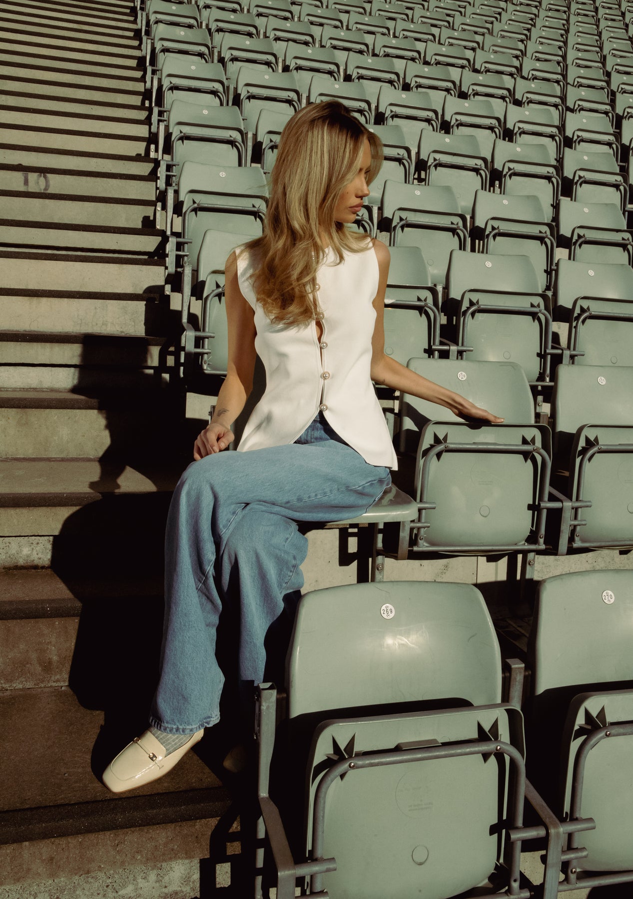 Therese Knit Waistcoat - Off White