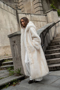 Astrid Faux Fur Coat - Creme