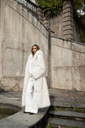 Astrid Faux Fur Coat - Creme