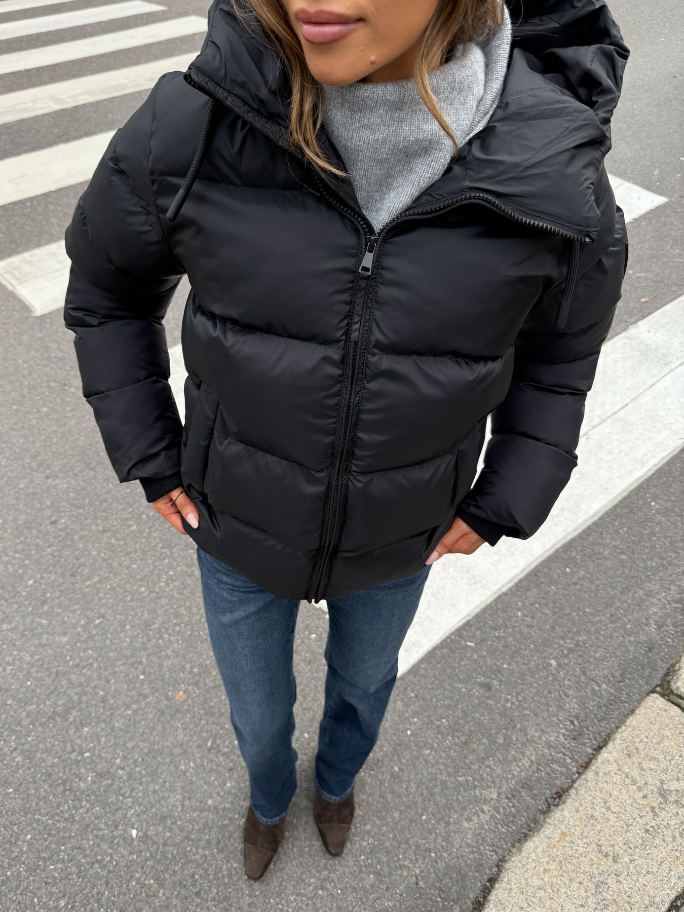 Maud Puff Jacket - Svart