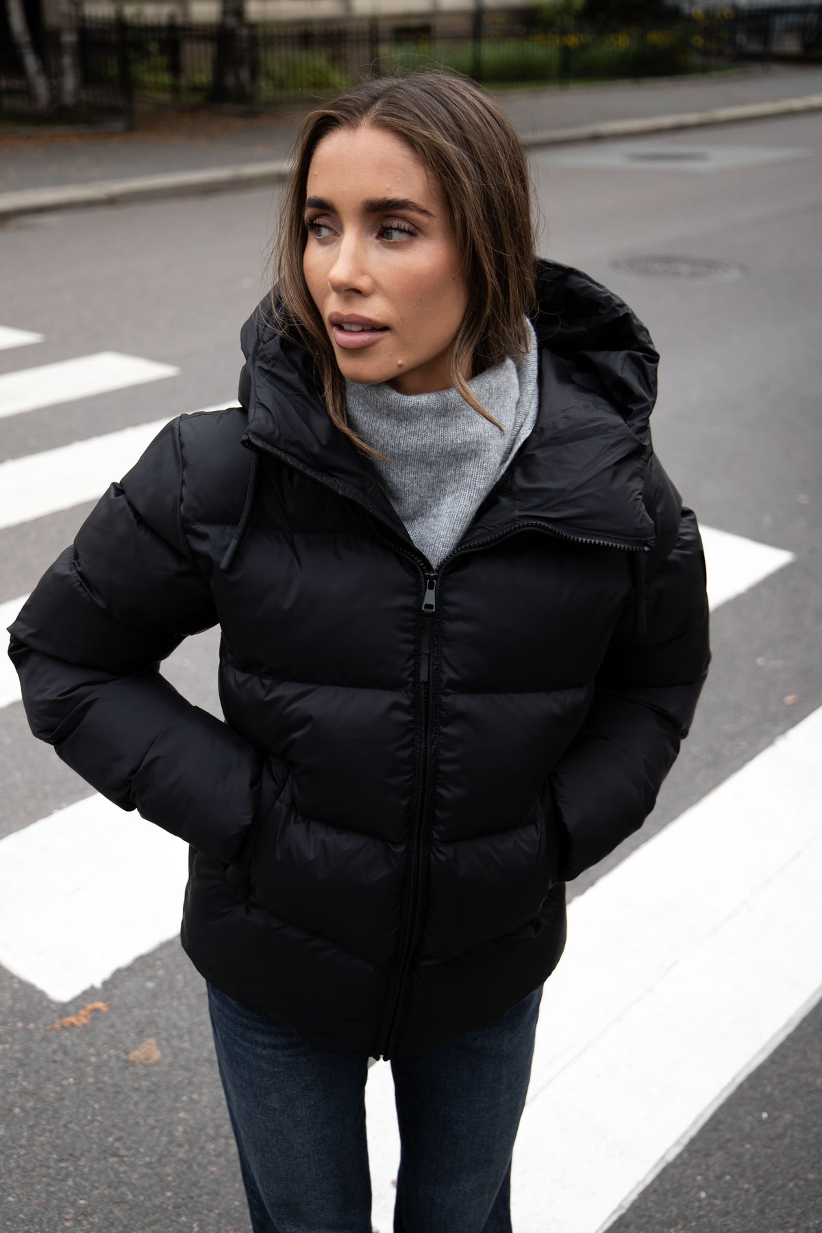 Maud Puff Jacket - Svart