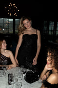 Gliragz Long Dress - Black Sequins