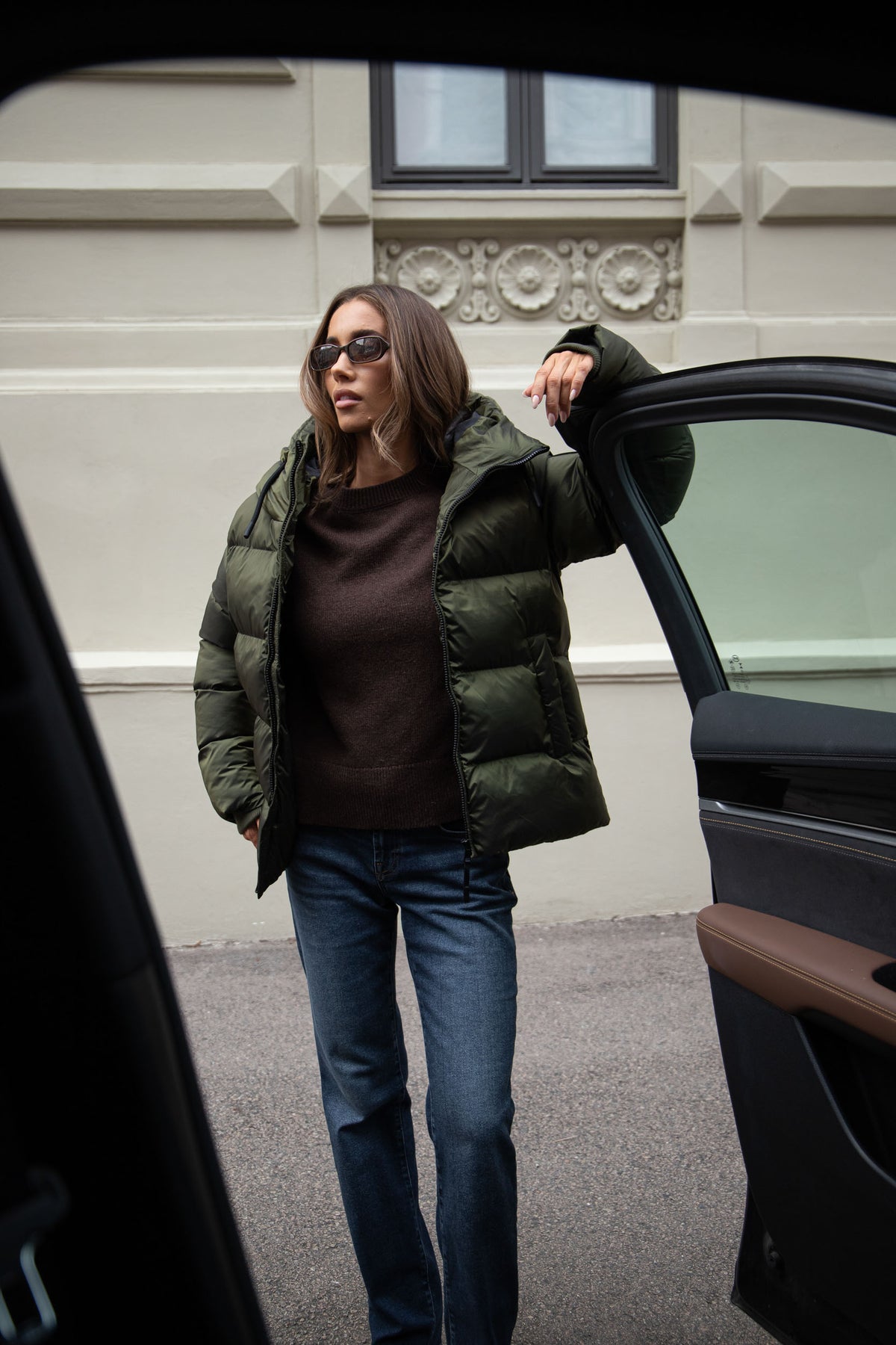 Maud Puff Jacket - Olive