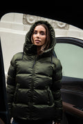 Maud Puff Jacket - Olive