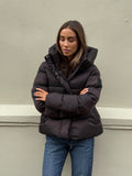Angelika Down Puffer Jacket - Brown
