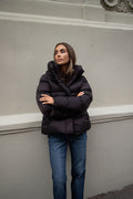 Angelika Down Puffer Jacket - Brown