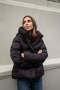 Angelika Down Puffer Jacket - Brown