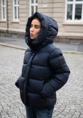 Angelika Down Puffer Jacket - Navy