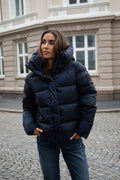 Angelika Down Puffer Jacket - Navy