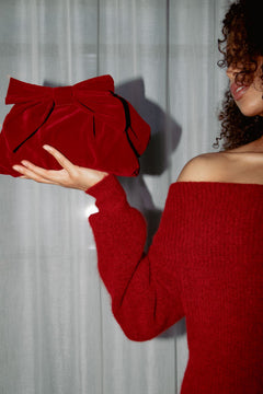 Velvet Bonita Bag - Savvy Red