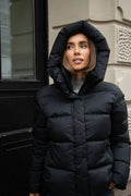 Angelika Down Puffer Jacket - Black