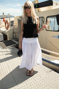 Elina Poplin Kjol - Off White