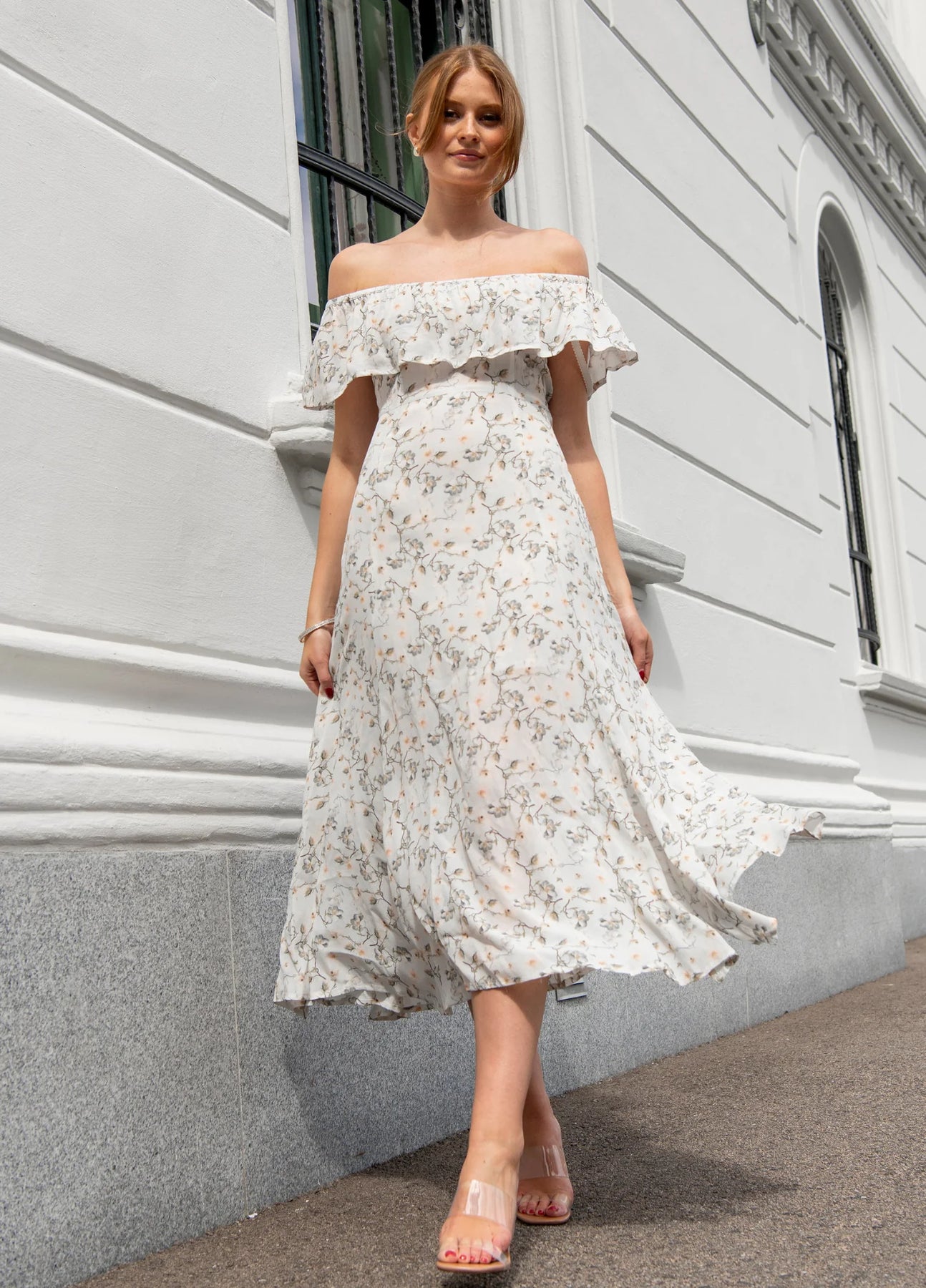 Juliette Midi Dress - Pastel Blue