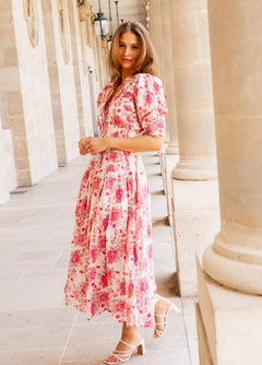 Fabienne Dress - Rasberry