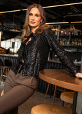 Sanna Jacket - Black Sequin