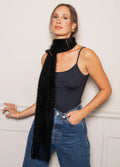 Mohair Scarf - Black