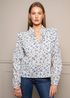 Maya Blouse - Spring Blue