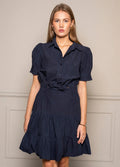 Aurora Dress - Marine Poplin