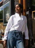 Ella Blus - Sugar White Poplin