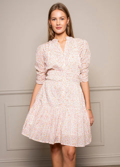 Fabienne Mini Dress - Pink Petite