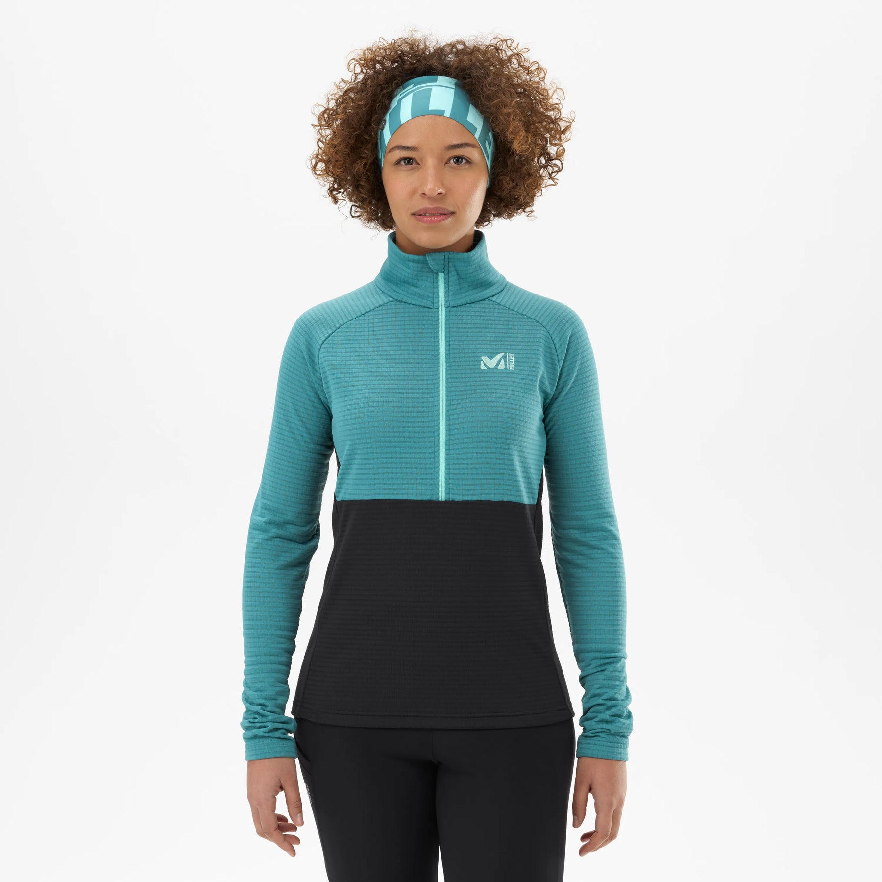 Intense Fleece Po W - Hydro/Noir