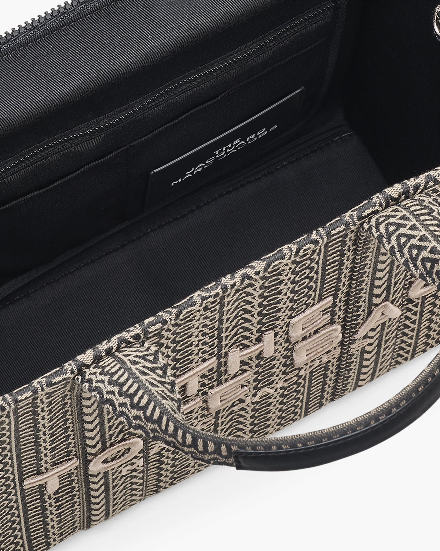 The Jacquard Medium Tote - Beige Multi
