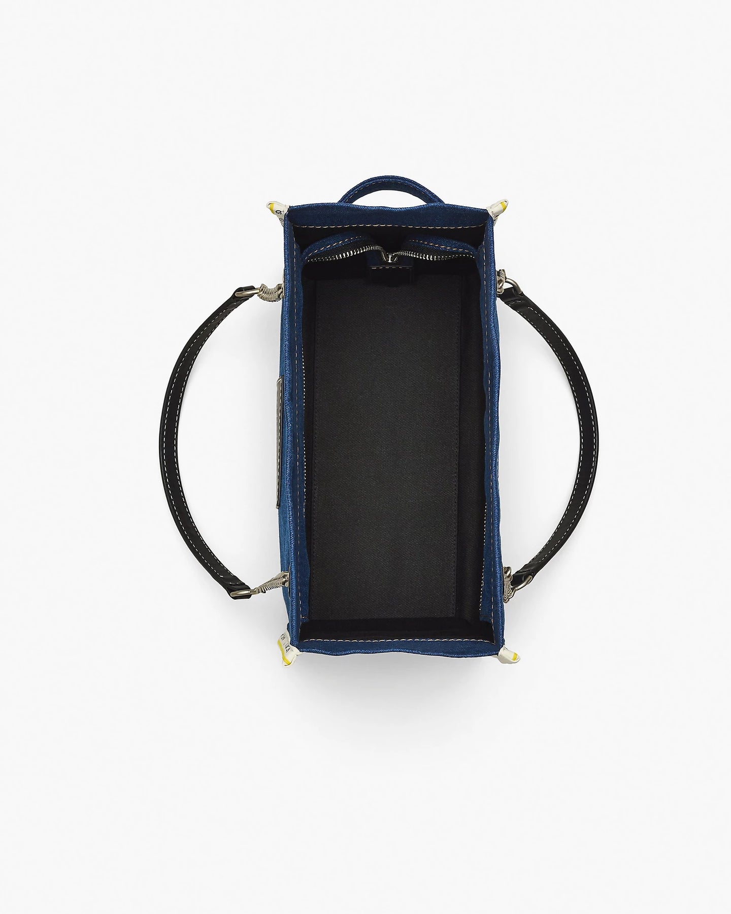 The Denim Chain Medium Tote - Dark Wash