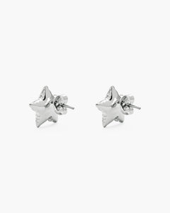 Balloon Star Earrings - Light Antique Silver