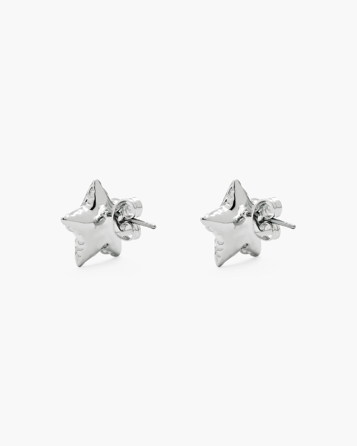 Balloon Star Örhängen - Light Antique Silver