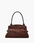 The Suede Dakota Satchel - Mörkbrun