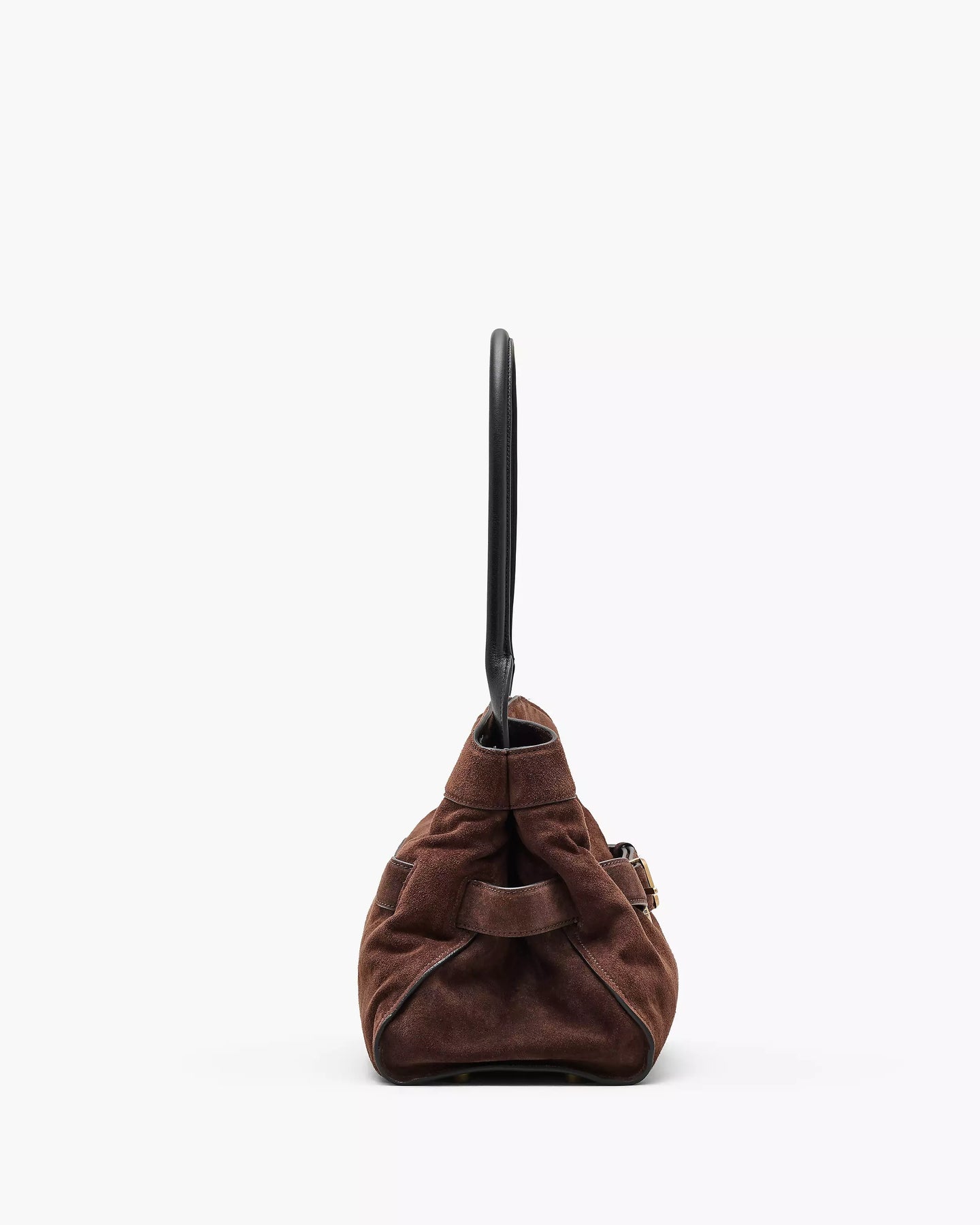 The Suede Dakota Satchel - Mörkbrun