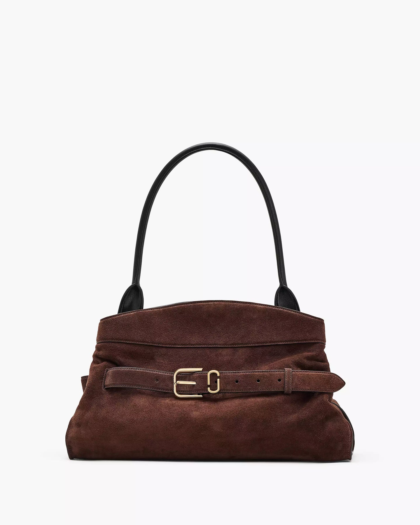 The Suede Dakota Satchel - Mörkbrun