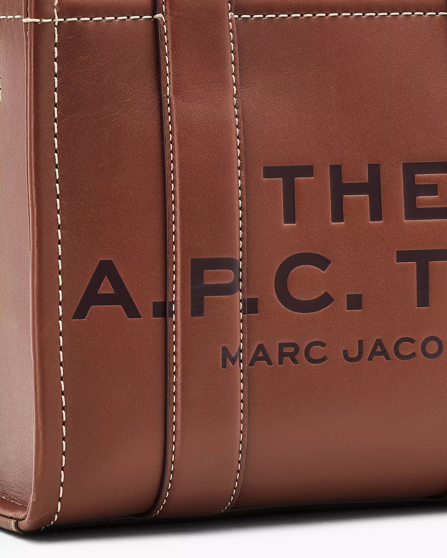 The APC Leather Small Tote - Hazelnut