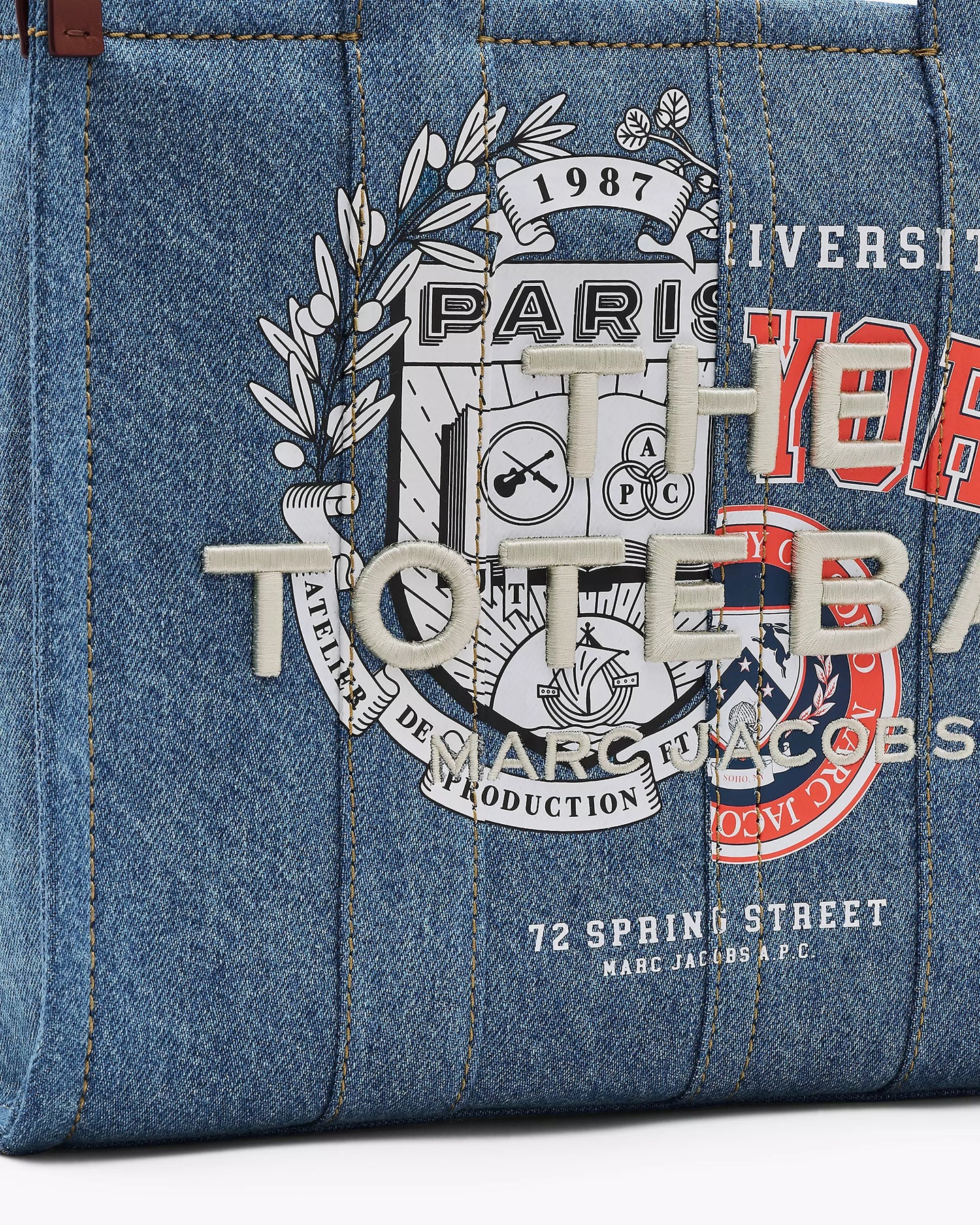 The APC Denim Medium Tote - Washed Indigo
