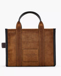 The Suede Leather Medium Tote - Koppar