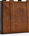 The Suede Leather Medium Tote - Koppar