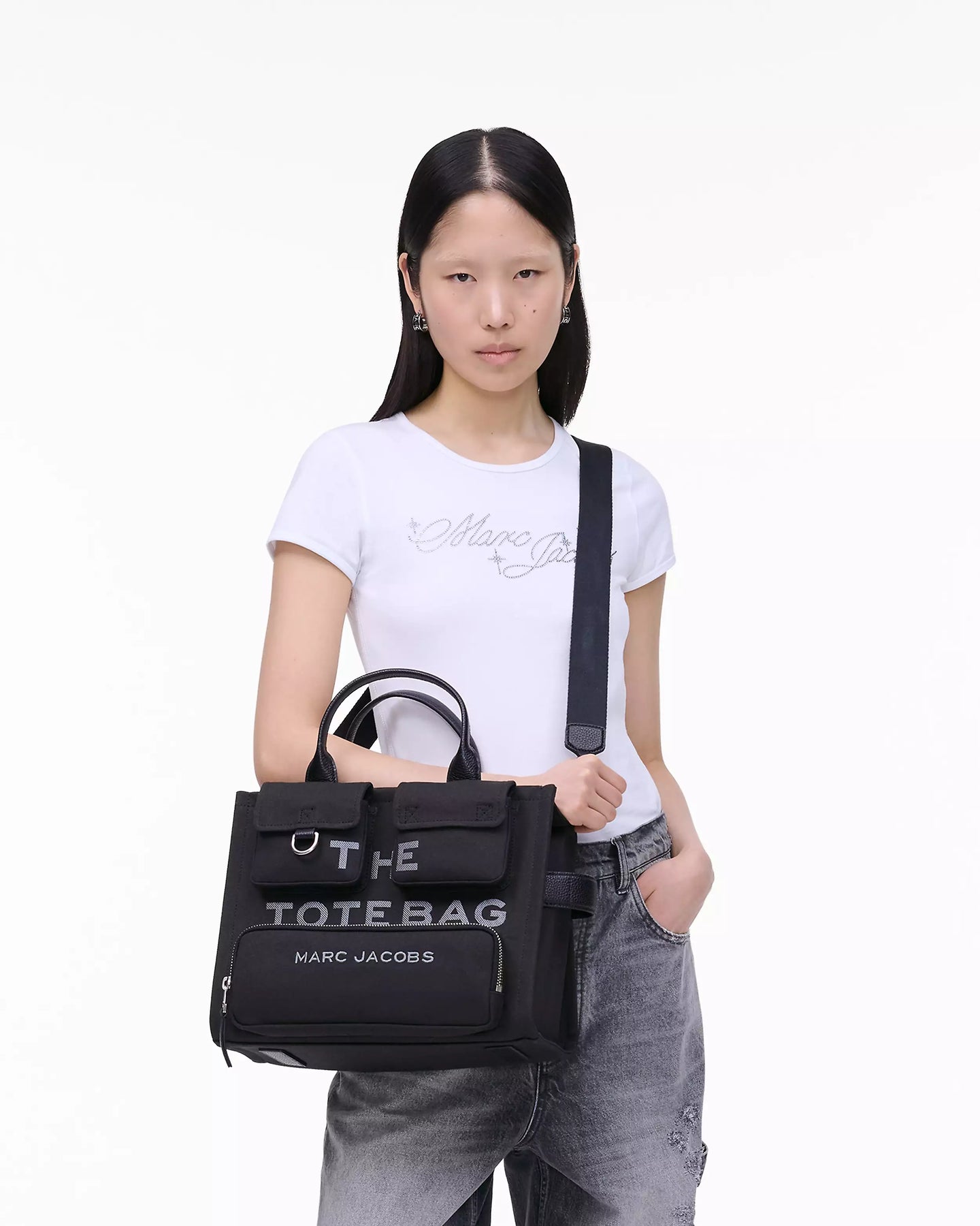 The Medium Pocket Tote - Svart